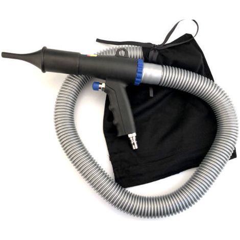 Kit D'aspirateur Pneumatique pour Pistolet Souffleur-aspirateur à Air - Pistolet Souffleur-aspirateur à Double Fonction, Pistolet Souffleur-aspirateur à Aspiration D'air, y Compris Sacs,- (1/5)