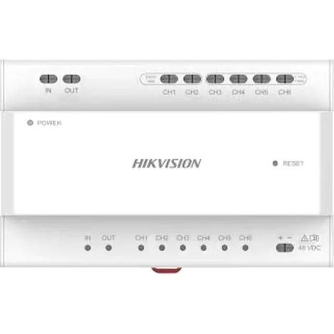 Distribuidor HD Hikvision 2 hilos 6 conexiones 144x92x66 mm