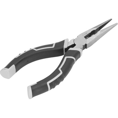 Pinces coupantes 6 pouces en acier carbone, manches ergonomiques pour travaux électriques, ciseaux à bec fin (1/5)