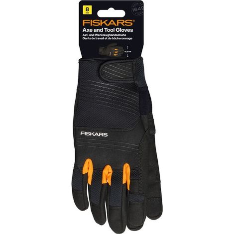 Guantes de trabajo Fiskars 1071129 cuero sintético transpirable ajustable (1/5)