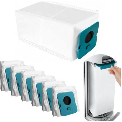 DTEKGAZ - 6 Staubbeutel für Samsung Bespoke Jet VCA-ADB95, passend für Samsung Bespoke Jet Pro Extra/Complete Extra/Pet Akku-Handstaubsauger, Reinigungsstation