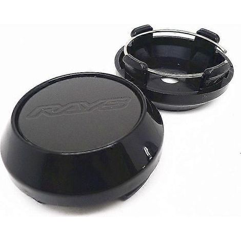4 cache-moyeux de roue 64 mm Rays Racing, fabrication japonaise, protection anti-poussière, accessoires de style automobile cache-moyeux de roue ,E (1/5)
