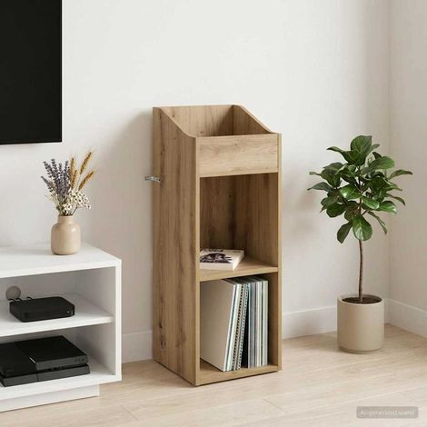 vidaXL Mueble para discos de vinilo Roble artisan 36 x 36 x 95,5 cm (1/5)