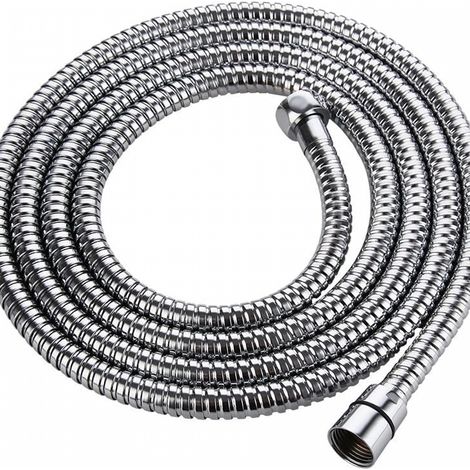 Tuyau de douche en acier inoxydable Tuyau de douche 2M Chrome Accessoires de salle de bain anti-torsion Anti-corrosion (1/5)