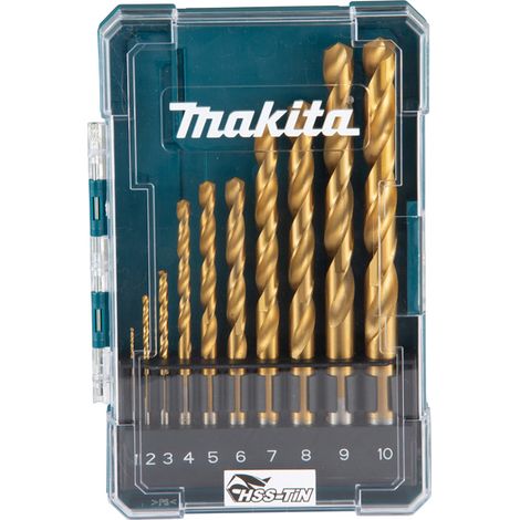 Jeu de forets Makita D-72849 1-10 mm 10 unités