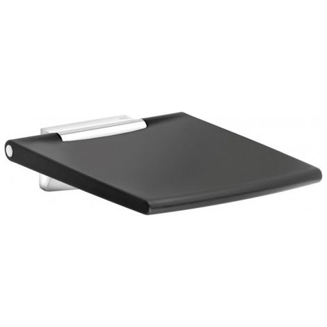 Siège rabattable KE PLAN CARE Surface d'assise 450 Aluminium argenté/élo/noir