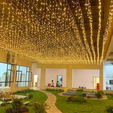 4X6M 120 LED Lichterketten Karneval Hochzeit Outdoor Indoor Gartenbeleuchtung-Warmweiß (1/5)