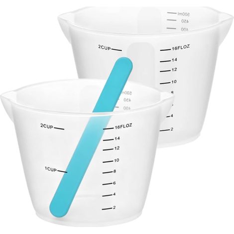 2 Pieces Silicone Measuring Cups (1/5)