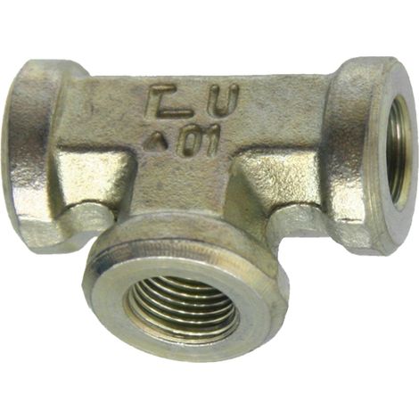 Raccord en T hydraulique G 1 pouce 160 BAR 26406 (1/2)