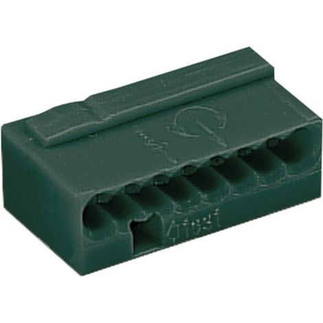 Dosenklemme starr: -0.8 mm² Polzahl: 8 WAGO 1 St. Dunkelgrau (1/2)