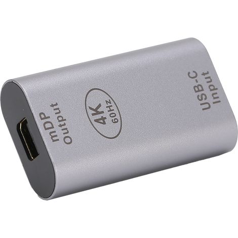 Adaptateur USB-C vers Mini DisplayPort Femelle, Câble Vidéo Haute Définition pour PC et Téléviseur (1/5)