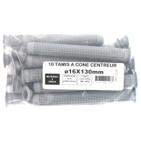Confezione 10 setaccio centraggio cono diametro Batifix 16 x 130 millimetri (1/3)