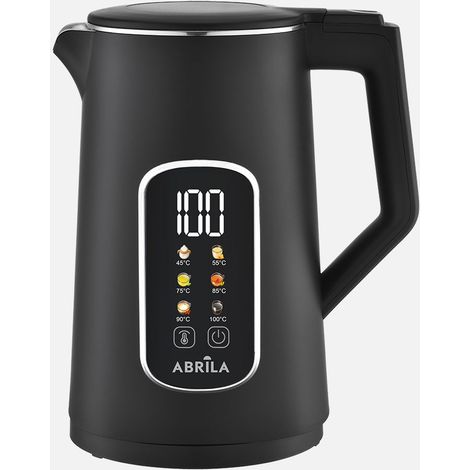 Bouilloire électrique AJENJO noire 1,7 l 2200 W avec base tournante (1/4)