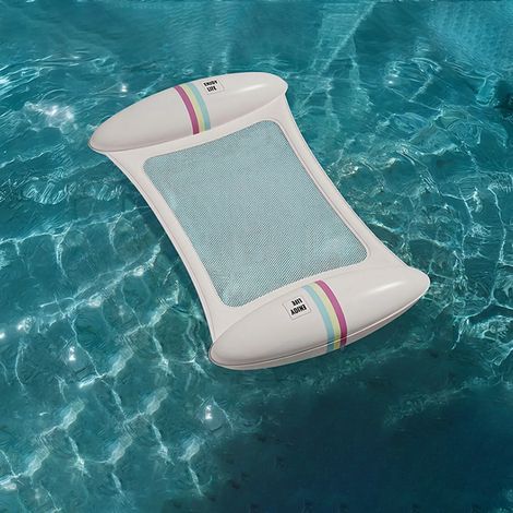 Chaises longues et bouées pour piscine, sièges gonflables en PVC, accessoires de piscine d'été