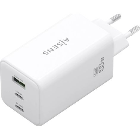 Carregador AISENS GaN 100W 2x USB-C + 1x USB-A
