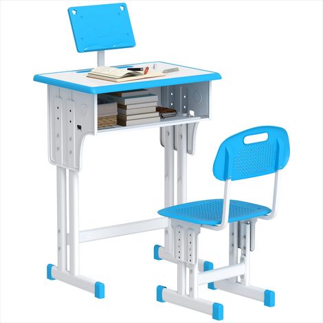 Ensemble table et chaises enfant réglable: bureau et chaise (1/5)
