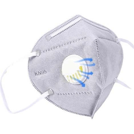 Lot de 10 masques KN95 avec valve respiratoire et filtre 5 couches (1/2)