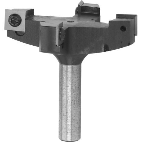 Fraise 4 dents carbure YG8 pour surfacage bois, queue 1/2 pouce (1/5)