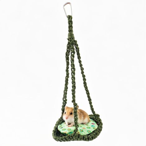 Guinea Pig Hut, Woven Nylon Rabbit Hut, Hamster Accessory, Guinea Pig Accessories for Rabbits, Squirrels, Hamsters, Mice, Chinchillas, Flying Squirrels, Rats and Lizards (1/5)