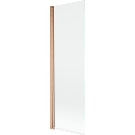 Mexen Mist Badewannenwand 1-flügelig 60 x 150 cm, transparent, gebürstetes Kupfer - 8A9-060-001-65-00 (1/5)