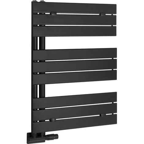 Radiateur de salle de bain MYTHOS 500x830mm, noir mat (1/2)