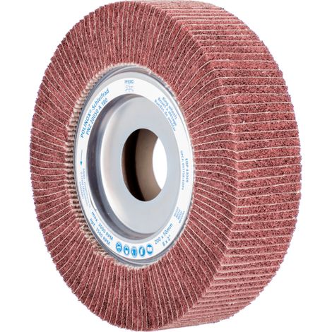 PFERD TOOLS POLINOX Vlies-Schleifrad PNZ Ø 200x50mm Bohrung-Ø 44 mm A180 für Feinschliff und Finish (1/4)