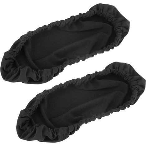 Protège-accoudoirs de chaise amovibles, housses élastiques noires pour fauteuil de bureau, lot de 2, réglables et lavables. (1/5)