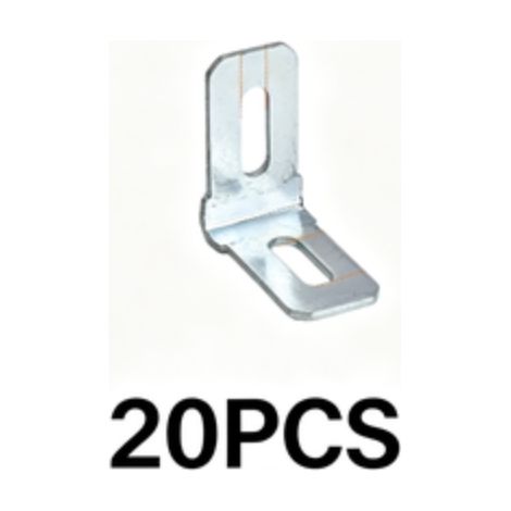 20 Befestigungswinkel (26 x 15 x 26 mm): rechtwinklige Winkel, Regalwinkel, Eckwinkel, Möbelverstärkungen (1/5)