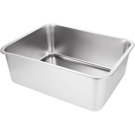 1 Spülbecken, Edelstahl 304, 17 Liter, 45 x 35 x 15 cm, Küche, Gemüsewaschbecken (1/5)
