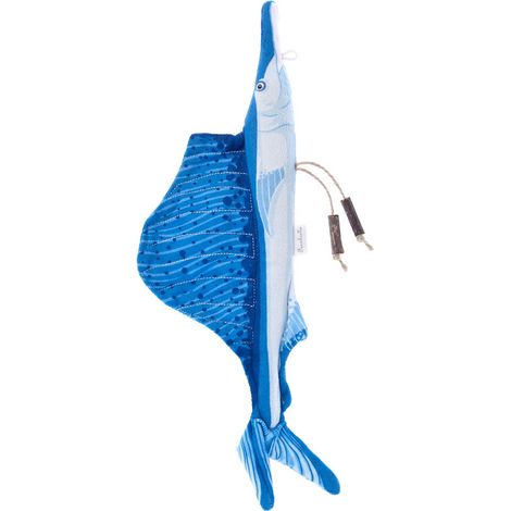 Gioco in stoffa imbottito con matatabi per gatti modello Marlin set 3 pezzi