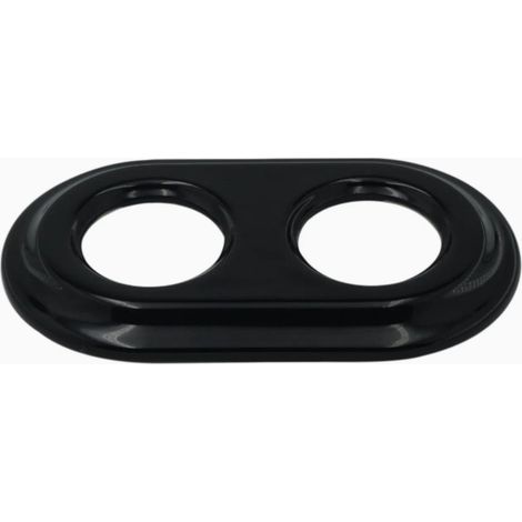 Plaque de finition double retro porcelaine noire - luminance 88615589 88615589 88615589 88615589 88615589 88615589 88615589 88615589 88615589 88615589 88615589 88615589 88615589 (1/2)
