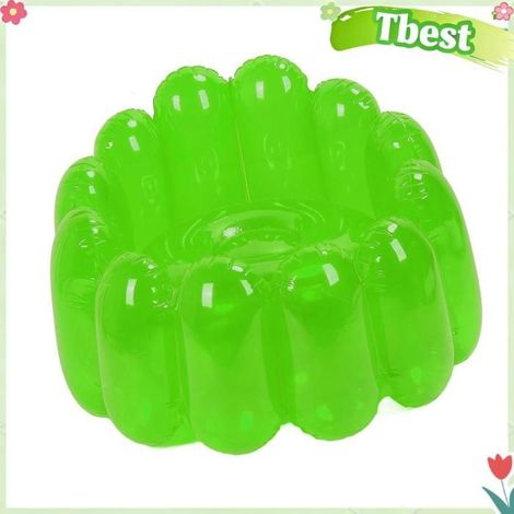 Tbest Chaise de canapé gonflable Canapé gonflable Portable, siège d'extérieur, Transparent, couleur bonbon, jardin canape Verte (1/5)