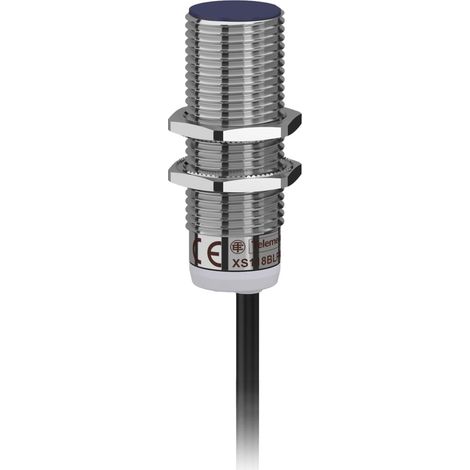 Xs118blpal5 Schneider Capteur Inductif Cylindrique M18 12 à 24vdc Pnp No 3 Fils Noyable Cable 5m Telemecanique