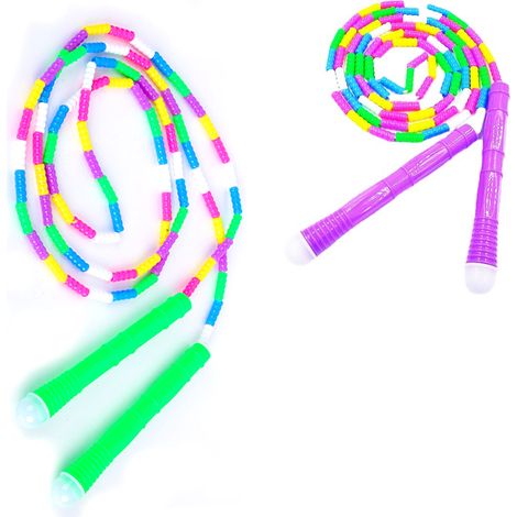 Corde à Sauter Perles - Réglable - Pour Enfants et Adultes - Exercice Cardio - 1 Pièce (1/5)