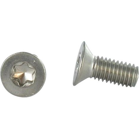 Vis métaux Tête fraisée M5X80 TORX T25 Inox A2-30 pièces