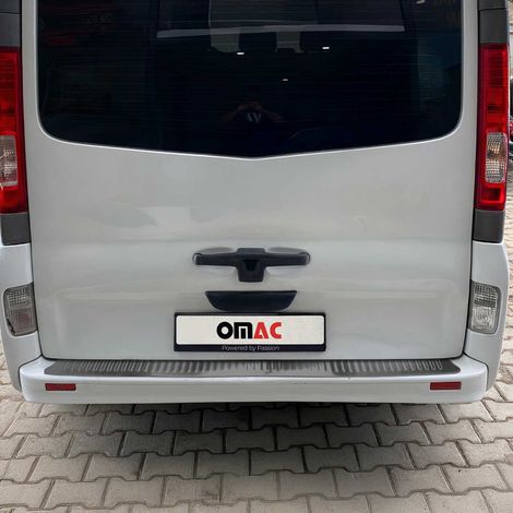 OMAC Ladekantenschutz Stoßstangenschutz für Opel Vivaro A 2001-2014 – Edelstahl dark Chrom (1/5)