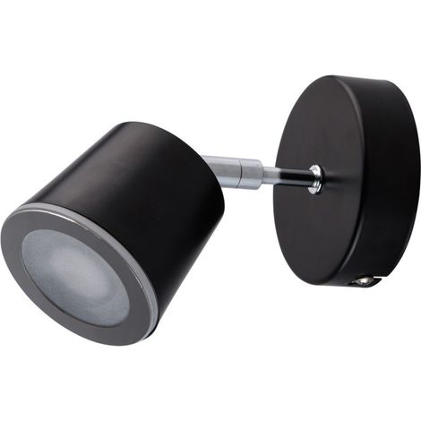 Spot Mural Design LED en Métal "Bali" 17cm Noir (1/3)