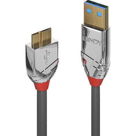 Cable Micro USB LINDY 36656 Gris (1/2)