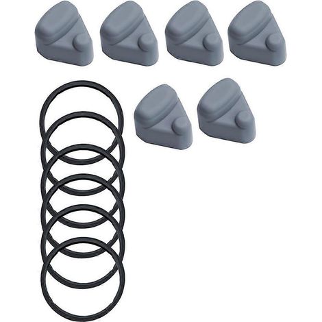 Bouchon et joint en silicone, pour Stanley Quick FLIP GO Noir et Gris-- (1/5)