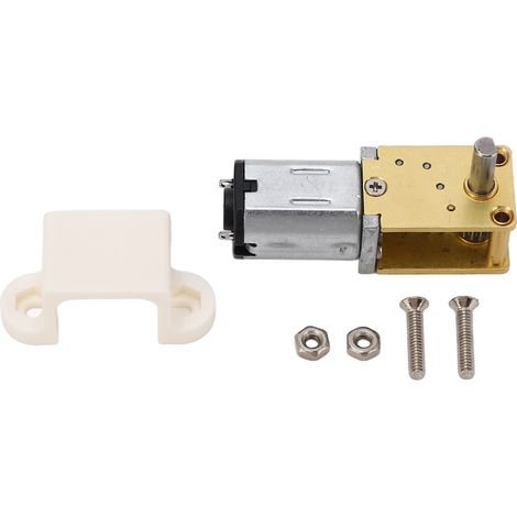 Turbo Worm DC12V Getriebemotor, Mikrobürsten-Untersetzungsgetriebe, Einzelwelle mit fester Lagerung, 381 U/min, Übersetzungsverhältnis 1:42.