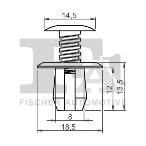 Clip, enjoliveur FA1 11-30008.5 SEAT 701867299 70186729901C 7H086729901C