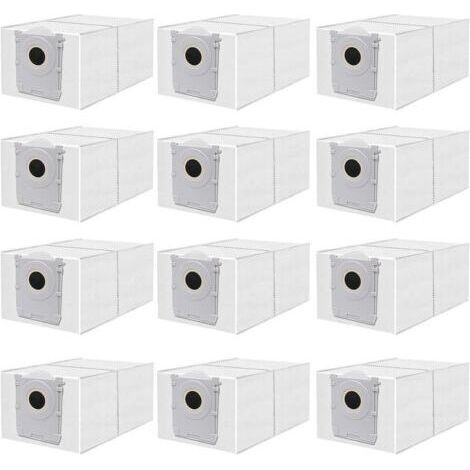 12 Staubsaugerbeutel für ECOVACS T50 Pro Omni/T50 Max Pro/T50 Omni/X8 PRO/X9 PRO Saugroboter, Staubsaugerbeutelzubehör mit Aktivkohle