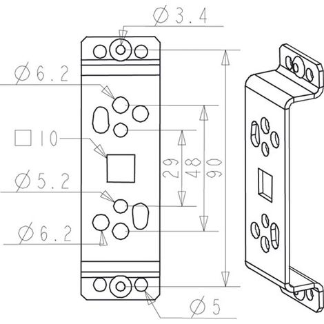Support Moteur Volet Roulant Universel - Somfy Simu Jolli - ZF