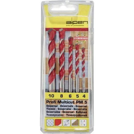 Jeu de forets polyvalents 5 pièces Alpen MultiCut 100705100 (1/3)