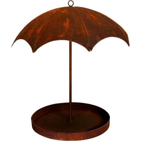 Comedero para pájaros de exterior  Sombrilla metálica decorativa (1/5)