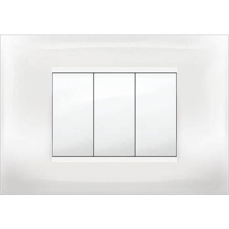 10 x PLACCA MIVIDA PLANA BIANCO 3P