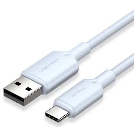 Cable USB 2.0 Tipo-C Vention CTQLF/ USB Tipo-C Macho - USB Macho/ Hasta 60W/ 480Mbps/ 1m/ Azul