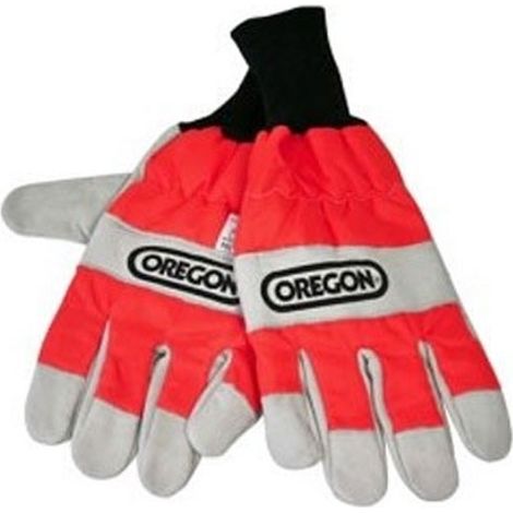 Oregon Forst Handschuhe Schnittschutz Kettensäge rot S-XL EN 381 Holzarbeit (1/2)