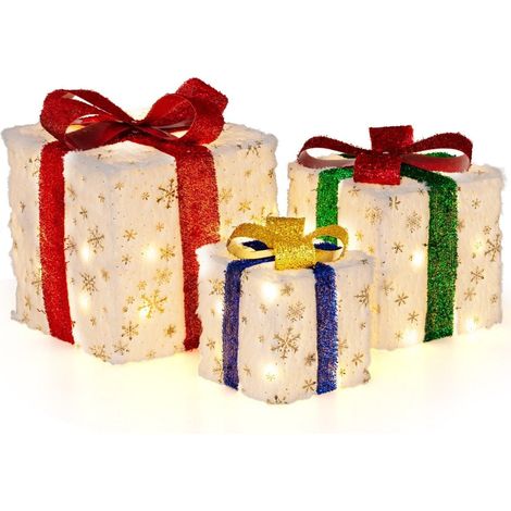 Set regalo di Natale a LED - 3 misure, 48 luci calde, timer