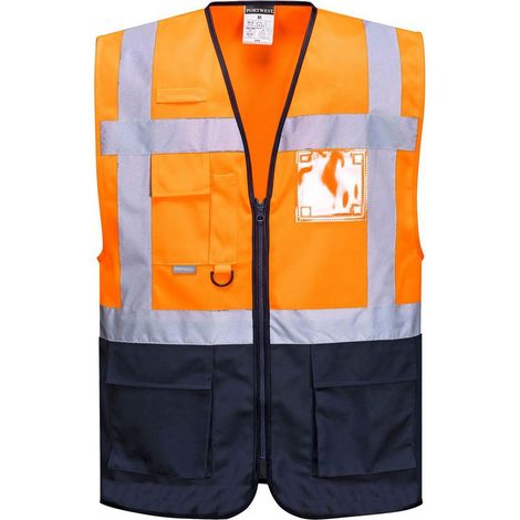 Gilet alta visibilità Portwest Varsavia Executive C476 - XL - Arancione